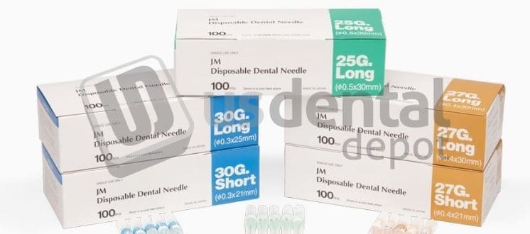 J. MORITA DISPOSABLE DENTAL NEEDLES, 20-27GL