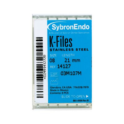Kerr Endo K-Files SS 21mm #25 6Bx