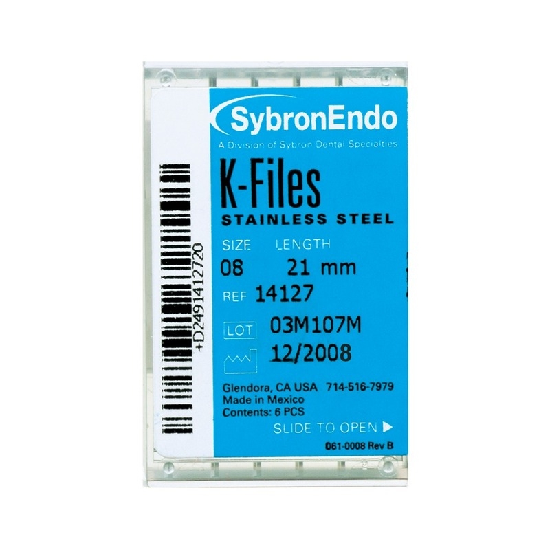 Kerr Endo K-Files SS 25mm #20 6Bx