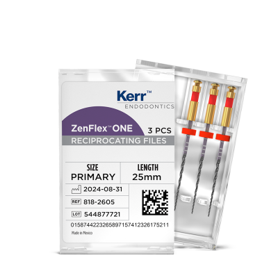 ZenFlex ONE Reciprocating NiTi File 25mm 3/Pk Primary