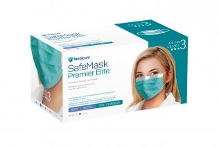 Safe-Mask Premier Elite Earloop Level 3 Teal 50Bx