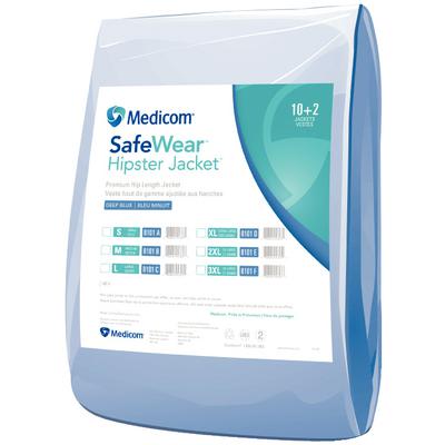 SafeWear Form-Fit Isolation Gowns Regular Bright Blue 12Pk