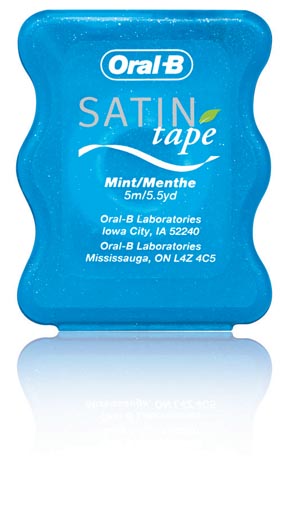 Oral-B Satin Floss 5-1/2yds Mint 144Cs