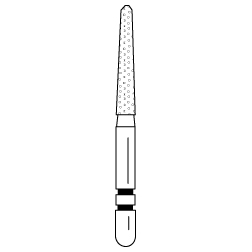 Premier - Two Striper Flame Diamonds Friction Grip Burs - 256.9C Coarse