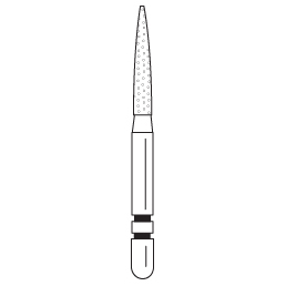Premier - Two Striper Flame Diamonds Friction Grip Burs - L260.8C Coarse
