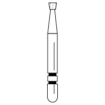Premier - Two Striper Inverted Cone Diamonds Friction Grip Burs - 310.1F Fine