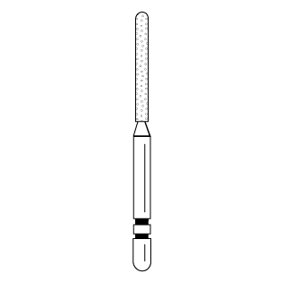 Premier - Two Striper Cylinder Diamonds Friction Grip Burs - 588.10C Coarse