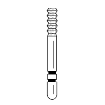 Premier - Two Striper Crown cut Diamonds Friction Grip Burs - SC5