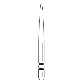 Premier - Two Striper Frame Diamonds Friction Grip Burs - 799 MF1