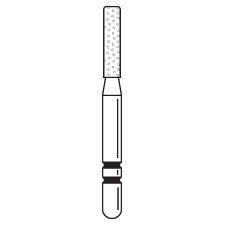 Premier - Two Striper KR Cylinder Diamond Friction Grip Burs - 521.6