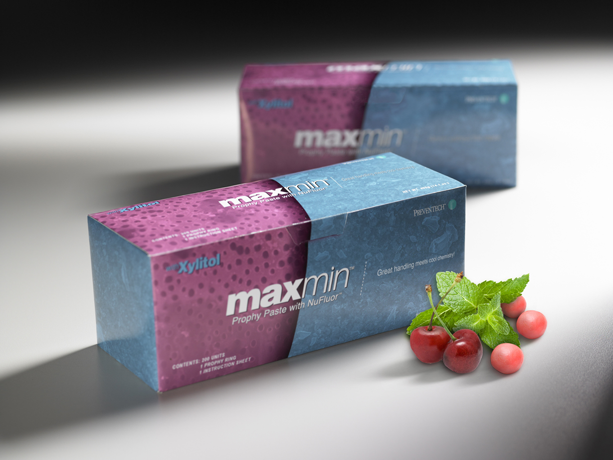 Maxmin Prophy Paste w/ NuFluor Medium Mint 200/Bx