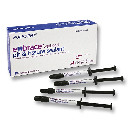 Embrace Pit & Fissure Sealant Natural Kit 1.2ml Syringes 4Pk