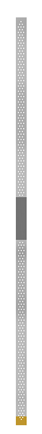 JAZZ FINISHING STRIP PORCELAIN-METAL-COMPOSITE PMCE3S FINE 4x150mm - 3 PACK