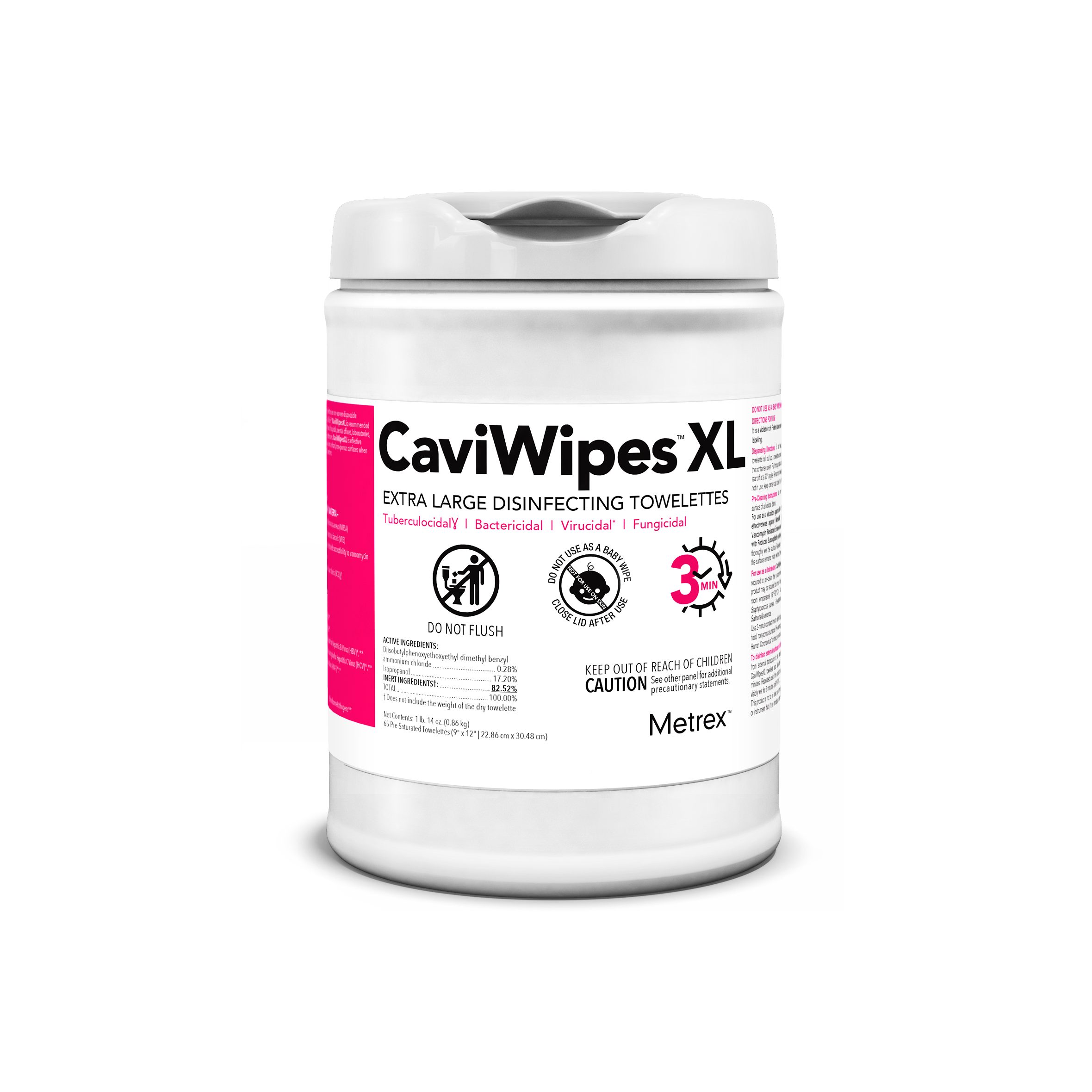 Caviwipes Disinfectant 9 x 12 (XL) 65Tb 12Cs