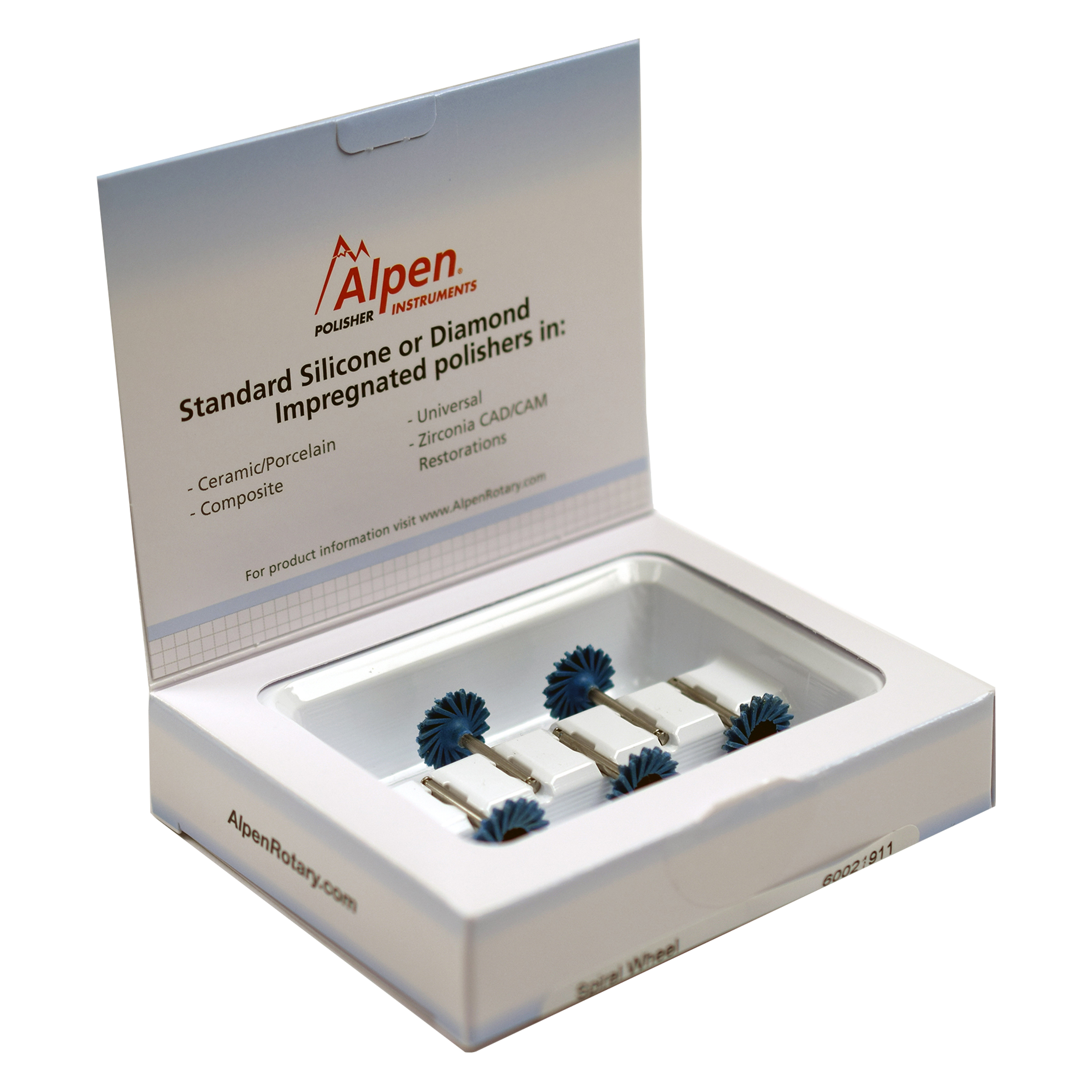 Alpen ShapeGuard Polishers Ceramic Plus, Step 1, 140 mm, 5/Pkg., 60021911