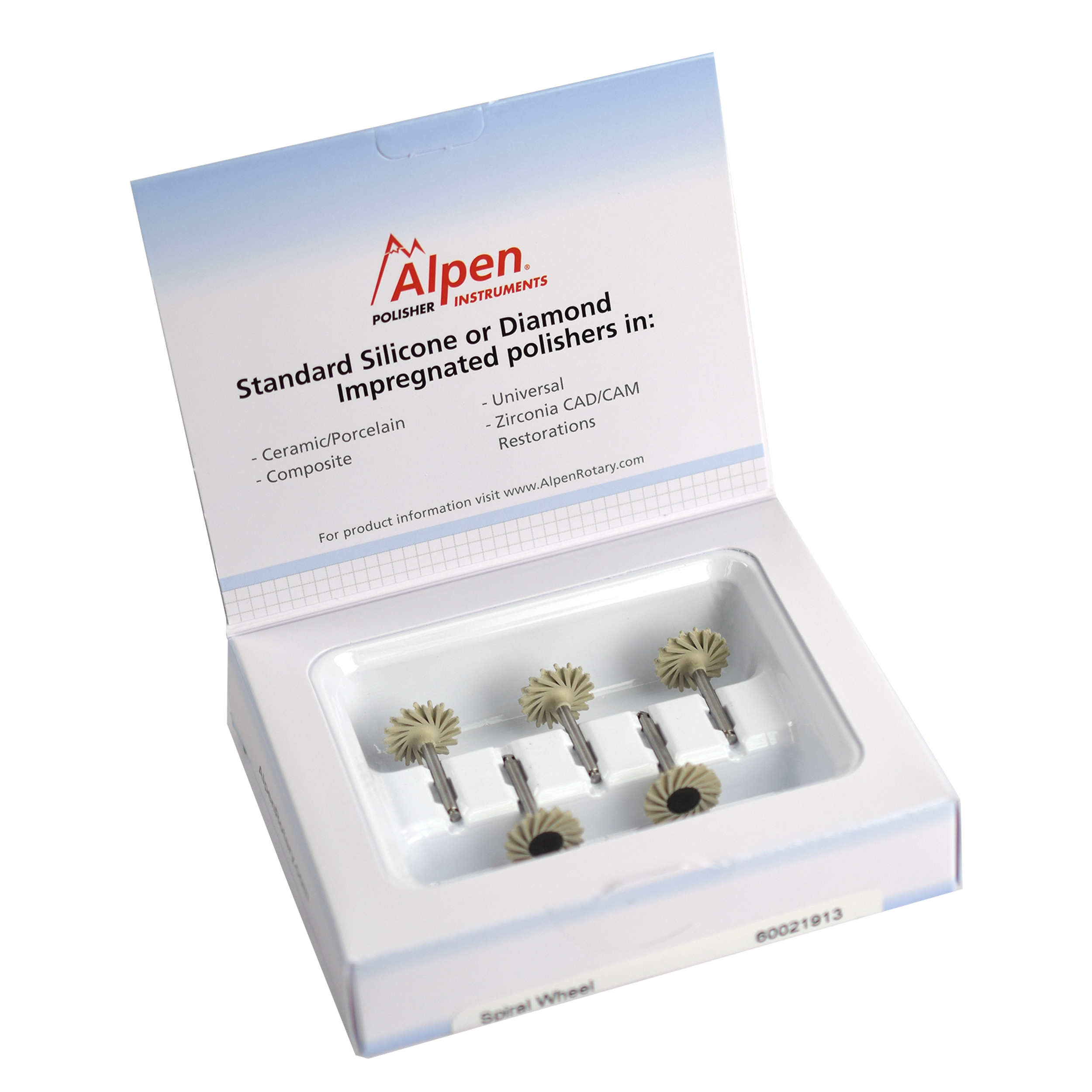 Alpen ShapeGuard Polishers Ceramic Plus, Step 3, 140 mm, 5/Pkg., 60021913