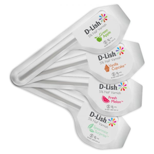 D-Lish 5% Sodium Fluoride Varnish Spearmint Surprise 50Pk